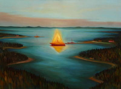 The Bay, 2010, 125 × 164 cm, oil on canvas