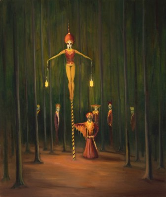 Les, 2020, 150 x 120 cm, olej na plátně