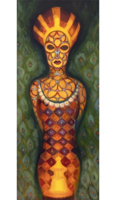 Síť, 2024, 170 x70 cm, olej na plátně