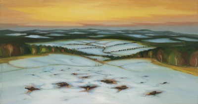 The Hunters, 2018, 110 x 210 cm, pil on canvas