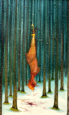 The Cock, 2014, 150 x 90 cm, oil on canvas