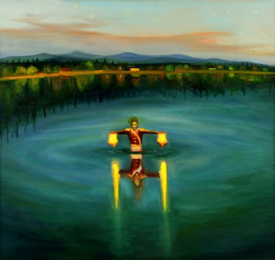 Koupání, 2013, 100 x 120 cm, olej na plátně