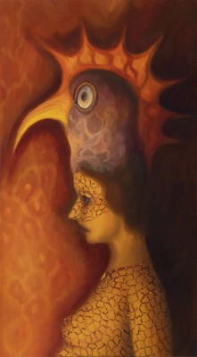 The Mask, 2022, 125 x 70 cm, oil on canvas