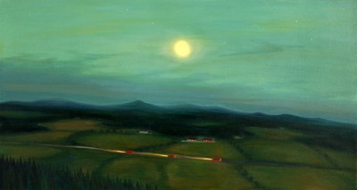 The Night cars (private collection) , 2010, 89x168cm, oil on canvas
