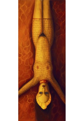 Lady, 2020, 180 x 70 cm, olej na plátně