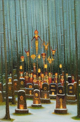 Očistec, 2019, 150 x 100 cm, olej na plátně