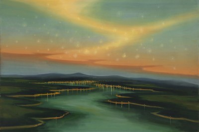 Aurora, 2022, 143 x 210 cm, olej na plátně