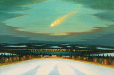 Meteor, 2017, 140 x 210 cm, olej na plátně