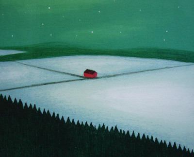 Bílá noc, 2006, 27 × 34 cm, litografie