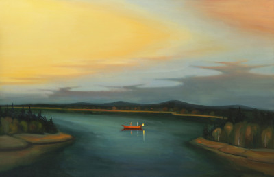 The Boat, 2016, 110 x 170 cm, oil on canvas