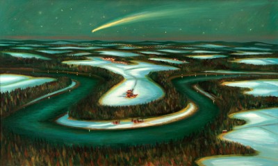 The Meander, 2010, 100 × 167 cm, oil on canvas
