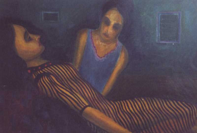 The shame, 2001, 87 × 115 cm, oil on canvas