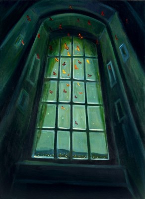 Motýli, 2013, 160 x 115 cm, olej na plátně