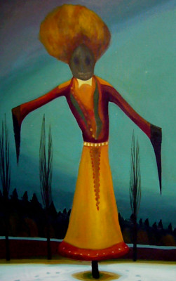 Smrtka, 2006, 142 x 91 cm, olej na plátně