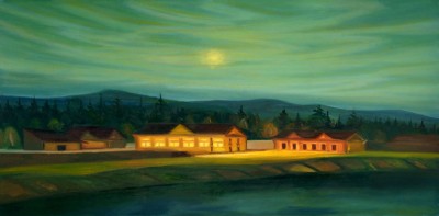 Hlučná samota, 2013, 100 x 200 cm, olej na plátně