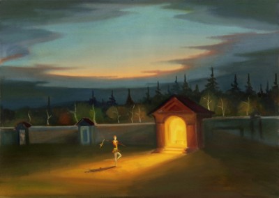 Tanečnice, 2022, 100 x 140 cm, olej na plátně
