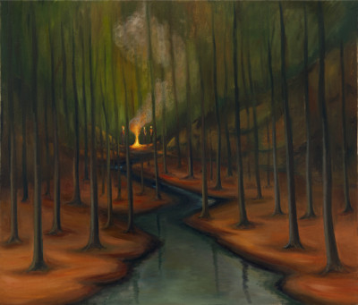 In the Forest, 2019, 115 x 135 cm, oil on canvas