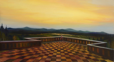 Terasa, 2014. 110 x 200 cm, olej na plátně