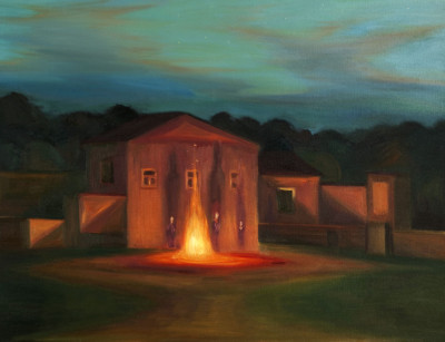  The fire, 2010, 101x131cm, oil on canvas