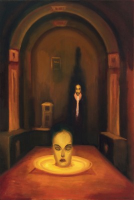 Peklo, 2019, 150 x 100 cm, olej na plátně