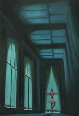Loutka, 2017, 170 x 115 cm, olej na  plátně