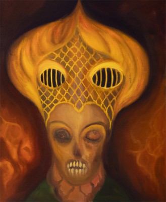 Mumie, 2025, 100 x 80 cm, olej na plátně