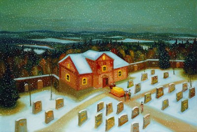 The Cemetery, 2012, 85 x 125 cm, oil on canvas