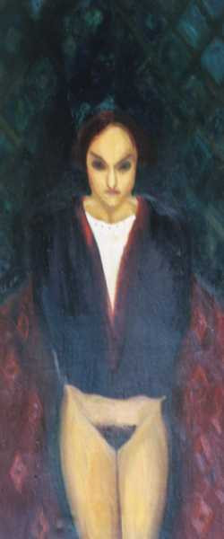 The virgin, 2000, 145 × 68 cm, oil on canvas