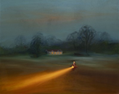 Jízda, 2025, 100 x128 cm, olej na plátně