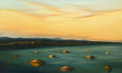 Balvany, 2017, 125 x 210 cm, olej na plátně