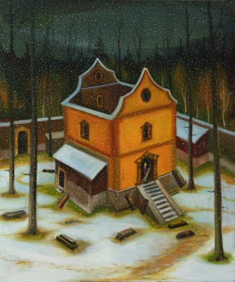 Rakve, 2020, 150 x 125 cm, olej na plátně