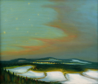 Hvězdy, 2014, 60 x 70 cm, olej na plátně
