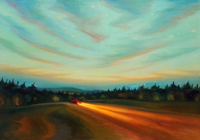 Auto, 2011, 70 x 100 cm, olej na plátně