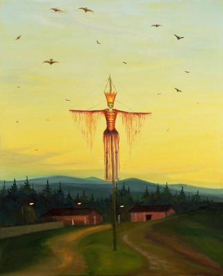 Kostlivec, 2013, 150 x 120 cm, olej na plátně