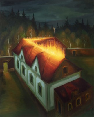 Zhrzený manžel, 2021, 143 x 115cm, olej na plátně