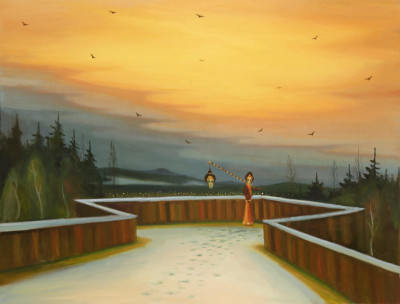 Regional gallery, Most, The End of Celebration, 2020, 115 x 150 cm, oil on canvas