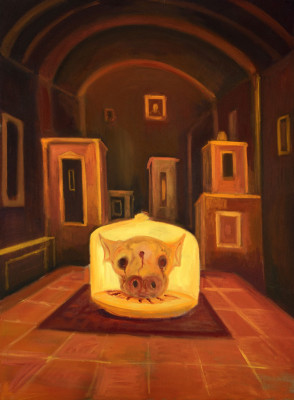 The Pig, 2014, 130 x 80 cm, oil on canvas