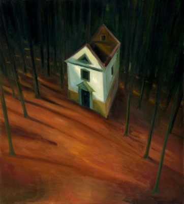 Kaple, 2013, 105 x 95 cm, olej na plátně