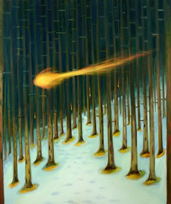 Kulový blesk, 2013, 150 x 120 cm, olej na plátně