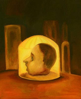 The Head in Spiritus, 2016, 110 x 90 cm oil on canvas