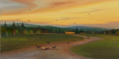 A long way home, 2022, 40 x 80 cm, oil on canvas