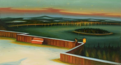 Terasse, 2023, 115 x 210 cm, oil on canvas