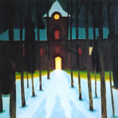 The castle, 2001, 100 × 100 cm, oil on canvas