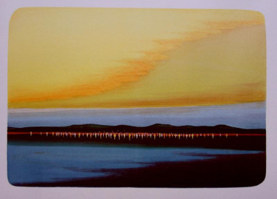 Jezero, 2009, 42 × 57 cm, litografie