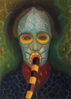 Smoking, 2022, 70 x 50 cm, oil on canvas