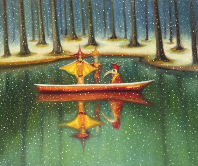 Maskaras, 2023, 50 x 60 cm, oil on canvas