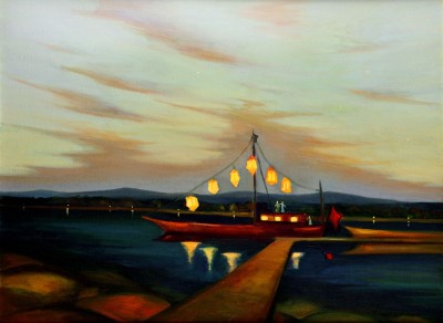 Přístav, 2011, 90 x 115 cm, olej na plátně