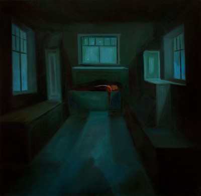 The Mortuary , 2010,129  × 131 cm, oil on canvas