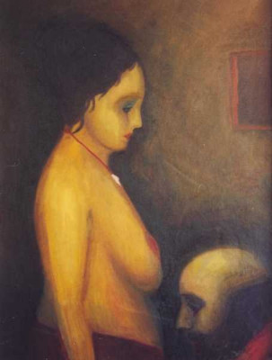 Manželé, 2002, 112 × 83 cm, olej na plátně
