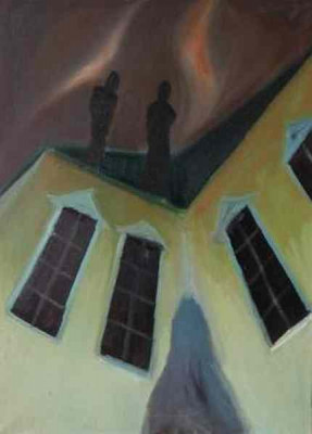 Stín, 1998, 100 × 70 cm, olej na plátně